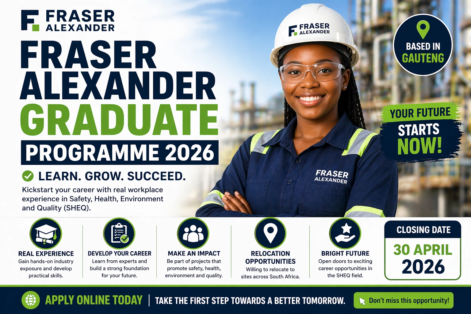 Fraser Alexander Graduate Programme 2026